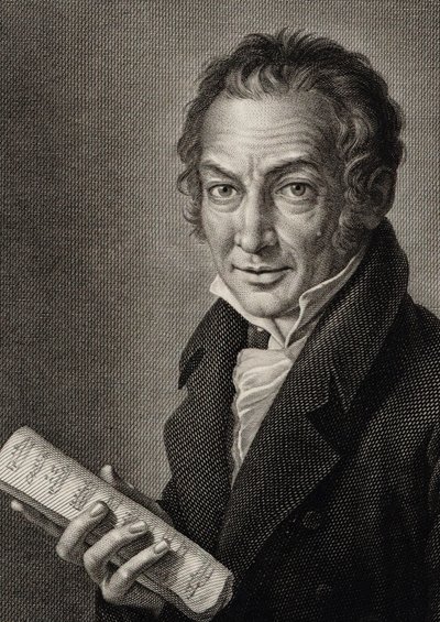 Portret kompozytora Nicola Antonio Zingarelli 1752-1837, 1816. autorstwa Guglielmo Morghen