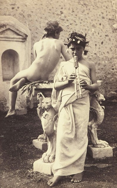 Studium dwóch chłopców C.1898 autorstwa Guglielmo Plüschow