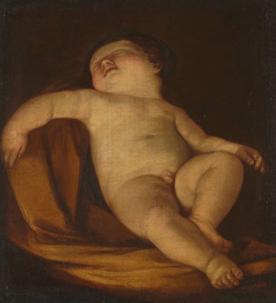 Śpiące Putto autorstwa Guido (after) Reni