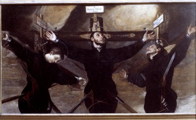 Trzech jezuickich męczenników Japonii autorstwa Guido Cagnacci