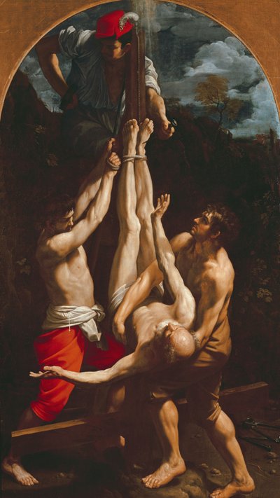 Ukrzyżowanie św. Piotra autorstwa Guido Reni