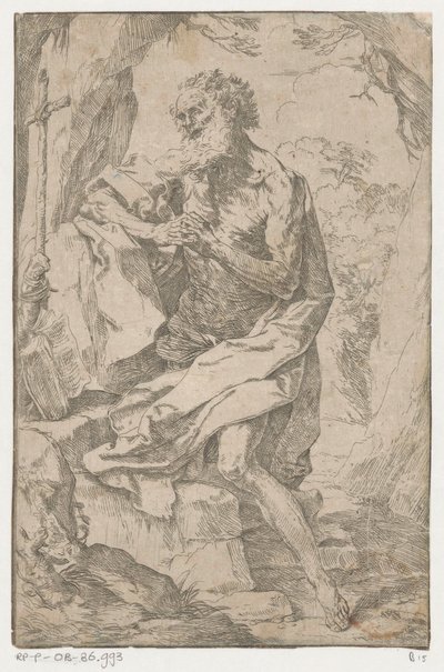 Święty Hieronim na pustkowiu autorstwa Guido Reni