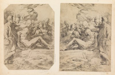Złożenie do grobu, ca. 1595-1600. autorstwa Guido Reni