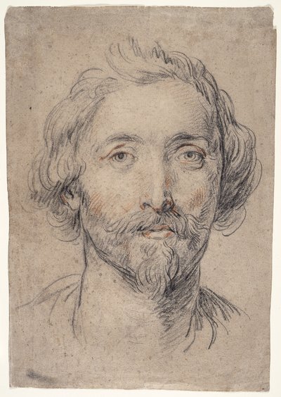 Głowa mężczyzny [Nicholas Lanier?] autorstwa Guido Reni