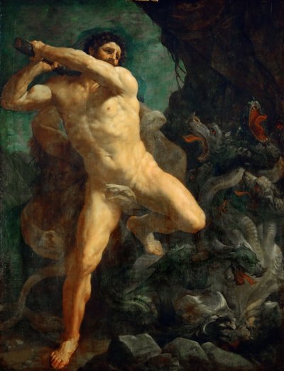 Herkules zabijający Hydrę Lerny, 1620-1621. autorstwa Guido Reni