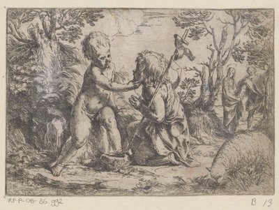 Dzieciątko Jezus i młody Jan Chrzciciel autorstwa Guido Reni