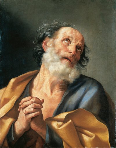 Włochy, Portret płaczącego św. Piotra autorstwa Guido Reni