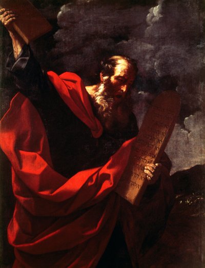 Mojżesz z tablicami prawa autorstwa Guido Reni