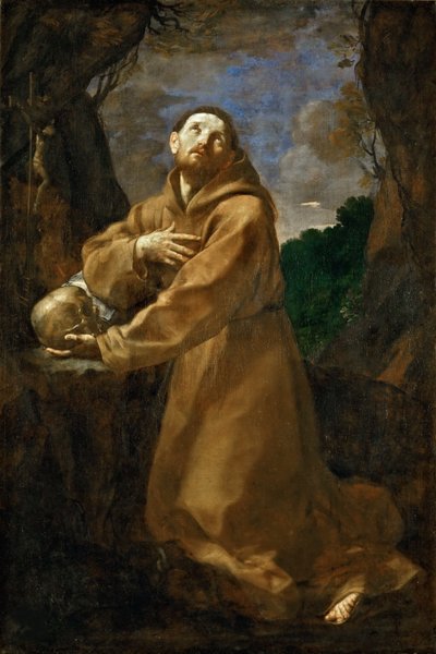 Św. Franciszek z Asyżu w ekstazie, ok. godz. 1615. autorstwa Guido Reni