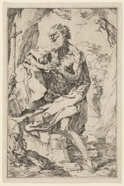 Święty Hieronim autorstwa Guido Reni