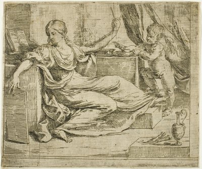 Nauka lub miłość do nauki autorstwa Guido Reni