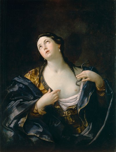Śmierć Kleopatry, ok. 1625 (olej na płótnie) autorstwa Guido Reni