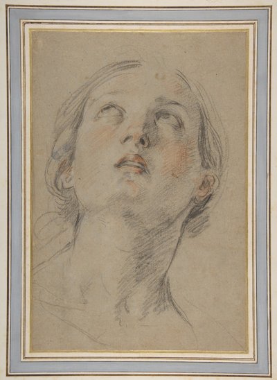 Głowa kobiety spoglądającej w górę (Judyta) autorstwa Guido Reni