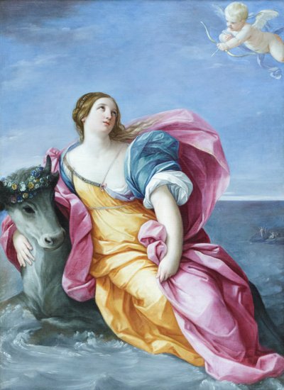 Gwałt na Europie, ok. 1637-39 (olej na płótnie) autorstwa Guido Reni