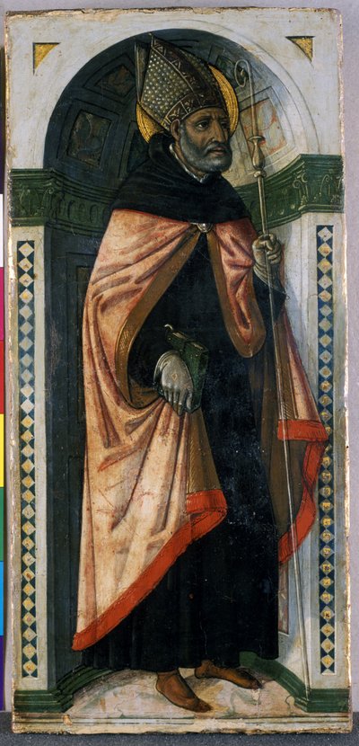 Św. Augustyn, ok. 1500 (tempera na drewnie) autorstwa Guidoccio di Giovanno Cozzarelli