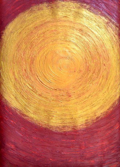 Set the controls to the heart of the Sun, 2014 (akryl na papierze) autorstwa Guilherme Pontes