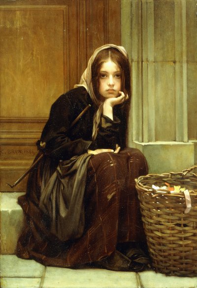 Kosz wstążek, 1869 autorstwa Guillaume Charles Brun