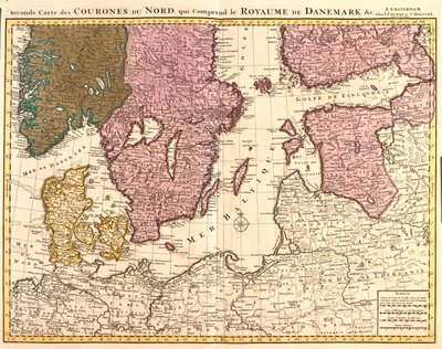 Dania, Estonia, Norwegia Południowa, Szwecja, Finlandia autorstwa Guillaume Delisle