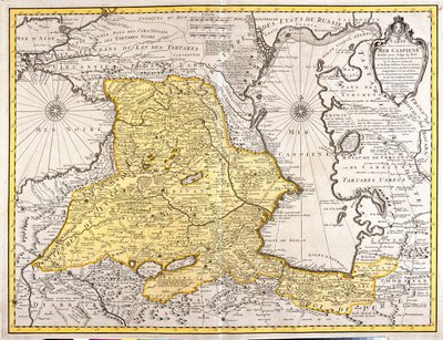 Gruzja, Armenia, Azerbejdżan, wschodnia Turcja, północny Iran autorstwa Guillaume Delisle