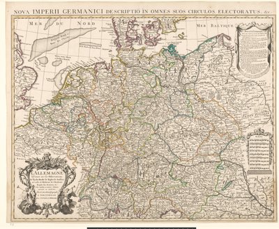 Mapa Niemiec autorstwa Guillaume Delisle