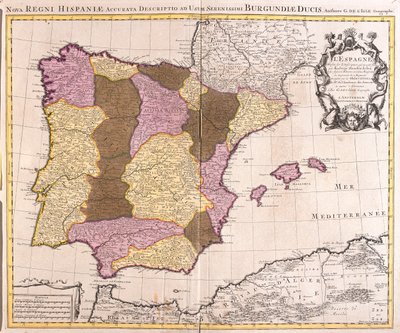 Hiszpania autorstwa Guillaume Delisle