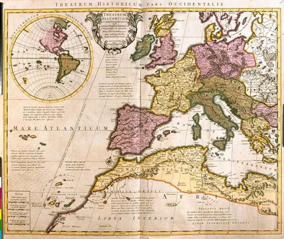 Europa Zachodnia i Afryka Północna autorstwa Guillaume Delisle