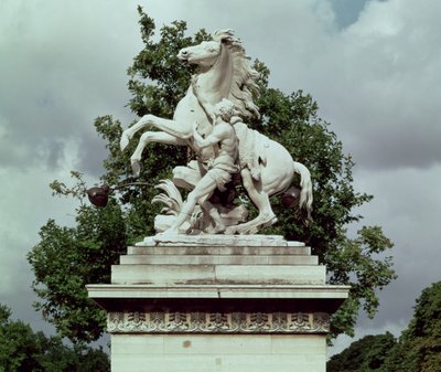 Jeden z dwóch „Marly Horses”, 1739-45 (marmur) autorstwa Guillaume I Coustou