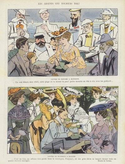 Ilustracja do Le Rire autorstwa Guillaume Le Barrois dOrgeval