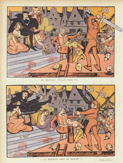 Ilustracja do Le Rire autorstwa Guillaume Le Barrois dOrgeval