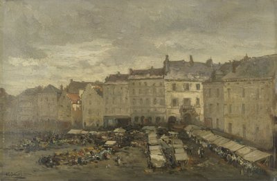The Grote Zavel (Grand Sablon), Bruksela autorstwa Guillaume Vogels