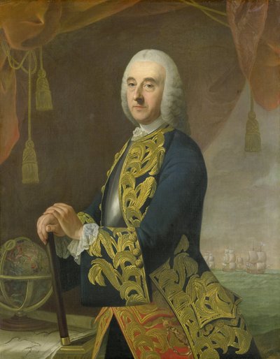 Portret wiceadmirała Hendrika Lijnslagera, syna Harmena Lijnslagera i Judith Allijn autorstwa Guillaume de Spinny
