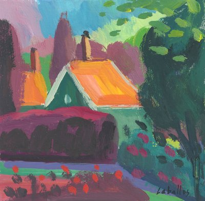 Dom w Holandii, 2010 (gwasz na papierze) autorstwa Guillermo Martí Ceballos