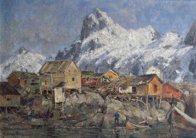 Svolvær (malarstwo) autorstwa Gunnar Berg