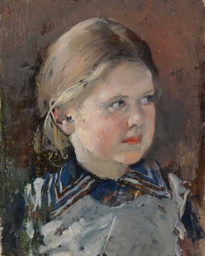 Głowa dziewczyny, studium do rodzinnego portretu barona Magnusa von Borna autorstwa Gunnar Berndtson