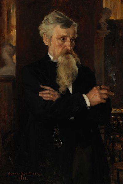 Portret Augusta Schaumana, dziennikarza autorstwa Gunnar Berndtson