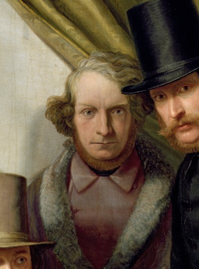 Członkowie Klubu Artystów w Hamburgu, 1840 (detal z 145522) autorstwa Gunther Gensler