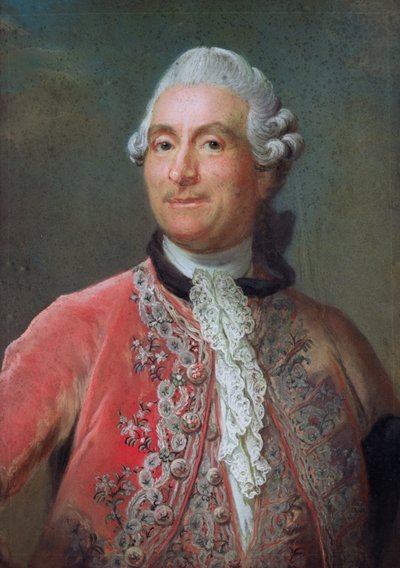 Charles Gravier (1719-87) Hrabia Vergennes, 1771-74 (pastel na papierze) autorstwa Gustaf Lundberg