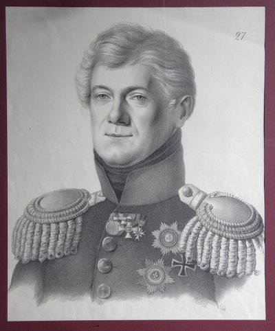 Portret księcia Dmitrija Władimirowicza Golicyna 1771-1844, lata 20. XIX wieku autorstwa Gustav Adolf Hippius