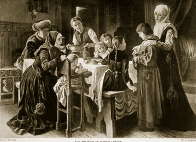 Dzieciństwo Marcina Lutra, ilustracja z „Hutchinson