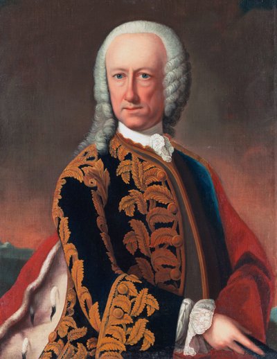 Portret Wilhelma landgrafa Hesji-Philippsthal-Barchfeld (1692-1761) autorstwa Gustav Altmöller