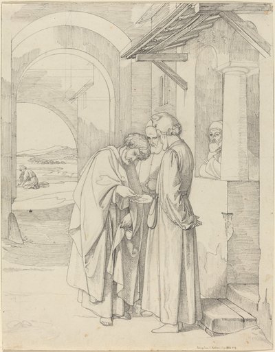 Piotr płaci podatek świątynny autorstwa Gustav Heinrich Naeke