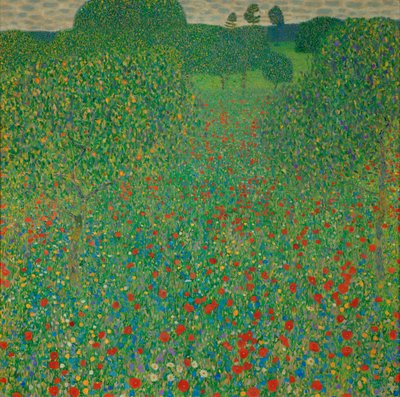 Pole maków autorstwa Gustav Klimt
