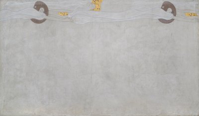 Beethoven Frieze: Tęsknota za szczęściem - płyta 4, lewa długa ściana autorstwa Gustav Klimt