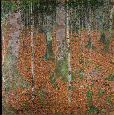 Las brzozowy autorstwa Gustav Klimt