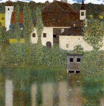 Zamek nad jeziorem Atter, Zamek Unterrach nad jeziorem Attersee 1908 autorstwa Gustav Klimt