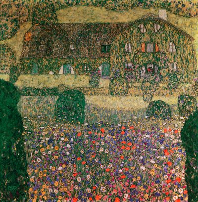 Dom Wiejski nad Attersee, c.1914 autorstwa Gustav Klimt