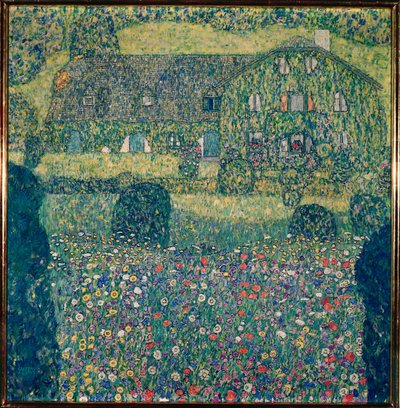 Dom wiejski nad jeziorem Attersee (Landhaus am Attersee), Górna Austria autorstwa Gustav Klimt