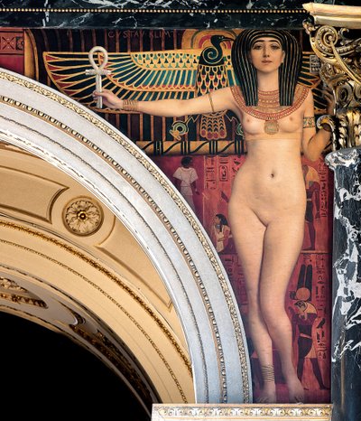 Egipt I. Spandrel nad wielkimi schodami, Kunsthistorisches Museum, Wiedeń, 1890-1891 autorstwa Gustav Klimt