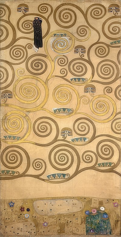 Projekt na fryz stoclet. Szczegół. 1905/09 autorstwa Gustav Klimt