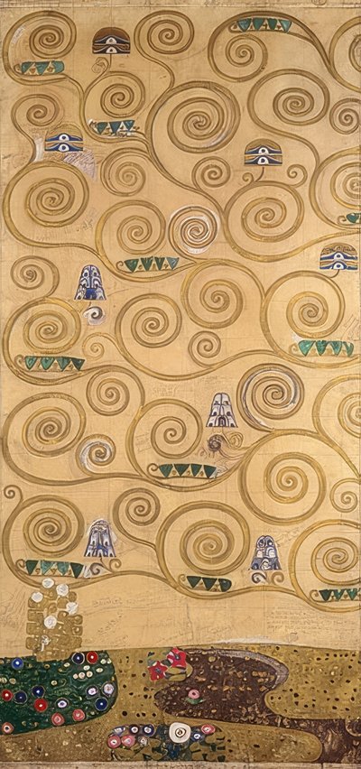 Projekt fryzu stocletowego. Szczegóły. 1905/09 autorstwa Gustav Klimt